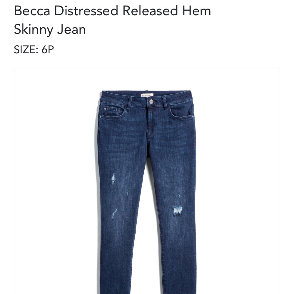 Warp & Weft Becca Distressed Skinny Jean